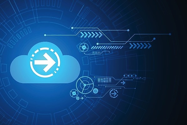 EPS 해외이미지 구름 디자인 화살표 컨셉 일러스트 추상 미래 사람없음 그래픽 파란색 디지털 구름모양 해외202004 해외일러스트 자연요소 모양 컬러 무늬 파일형식 벡터 구름_자연 이미지허브