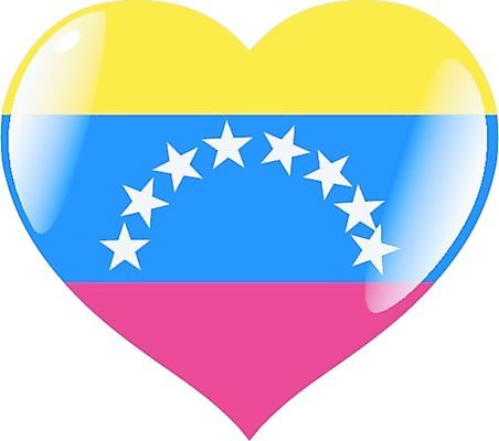 EPS 해외이미지 모양 1 지도 일러스트 컬러풀 하트 깃발 역사 심볼 싱글 베네수엘라 해외202004 해외일러스트 컬러 남아메리카 파일형식 벡터 이미지허브