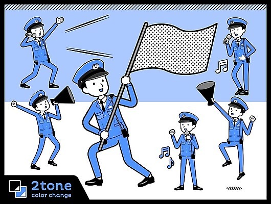 EPS 해외이미지 전신 남자 일러스트 노래 들기 여러명 성인 파란색 세트 점프 확성기 외침 깃발 경찰 마이크 성인남자만 해외202004 해외일러스트 직업 음악 컬러 음향기기 다수 모션 사람 소리 남자만 성인만 파일형식 벡터 이미지허브