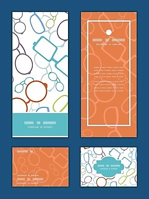 EPS 해외이미지 디자인 배너 안경 하늘색 패턴 일러스트 프레임 사람없음 세트 선글라스 주황색 스타일 해외202004 해외일러스트 잡화 컬러 무늬 파란색 파일형식 벡터 이미지허브