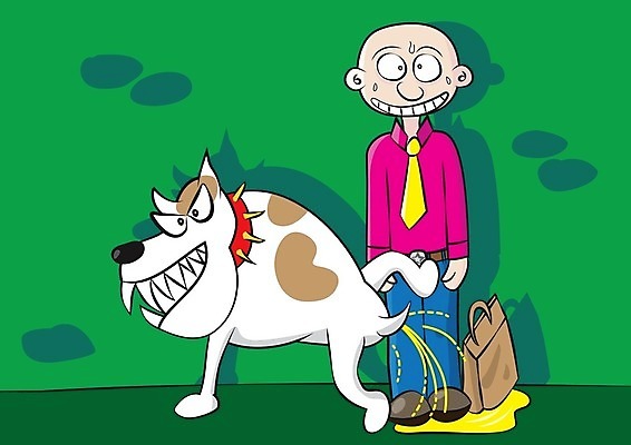 EPS 해외이미지 동물 무늬 일러스트 가로 반려동물 개 만화 영토 문제 송곳니 공격적 위생관리 해외202004 해외일러스트 컨셉 포유류 관리 치아 파일형식 벡터 이미지허브