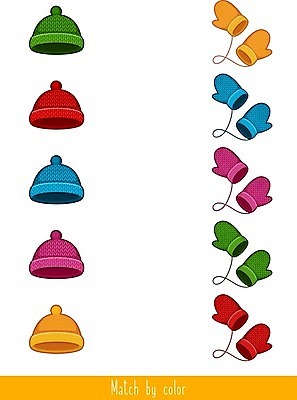 EPS 해외이미지 옷 어린이교육 교육 겨울 일러스트 미술 사람없음 실 연결 니트 유아교육 학습지 해외202004 손모아장갑 해외일러스트 계절 장갑 상의 문화예술 교재 파일형식 벡터 이미지허브