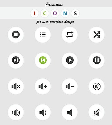 EPS 해외이미지 음악 일러스트 사람없음 세트 원형 정지 볼륨 재생 일시정지 빨리감기 되감기 랜덤재생 목록 반복재생 음소거 인터페이스 제어 플레이 플레이어 중지_중단 해외일러스트 도형 모션 문화예술 파일형식 벡터 이미지허브