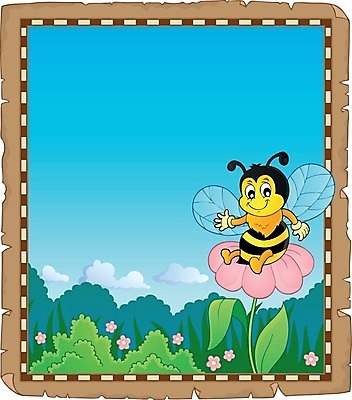 EPS 해외이미지 식물 캐릭터 응시 계절 꽃잎 꽃 행복 종이 곤충 날개 일러스트 자연 미술 미소 앉기 봄 벚꽃 그리기 꿀벌 벌 그림 구성 양피지 해외202004 해외일러스트 일러캐릭터 동물 시선 감정 모션 문화예술 표정 생태계 파일형식 벡터 이미지허브