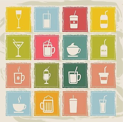 EPS 해외이미지 커피 음료 분홍색 과일 일러스트 유리 버튼 맥주 주류 컵 물 파란색 세트 픽토그램 와인 축제 주스 우유 추위 수확 알코올 칵테일 뜨거움 차 샴페인 플라스틱 양동이 심볼 크림 사인 정사각형 콜라 밀짚 떨림 그런지 소다 해외202004 해외일러스트 자연요소 도형 식기 컬러 농업 모션 재질 유제품 짚 탄산음료 파일형식 벡터 이미지허브