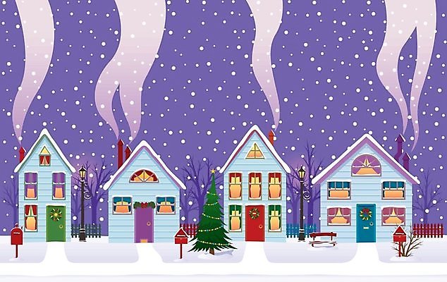 EPS 해외이미지 전통 크리스마스 겨울 가로등 일러스트 사람없음 도시풍경 크리스마스트리 평화 화환 새벽 축하 연기 저녁 이웃 폭설 해외202004 해외일러스트 자연요소 계절 공공시설 기념일 꽃 컨셉 눈_날씨 풍경 도시 야간 자연재해 파일형식 벡터 이미지허브