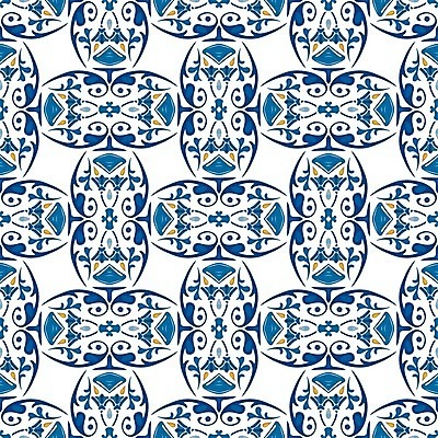 EPS 해외이미지 전통 디자인 패턴 오렌지 일러스트 벽지 추상 장식 파란색 흰색 포르투갈 타일 묘사 정사각형 모자이크 스페인어 아라베스크 엘리먼트 튀니지 해외202004 해외일러스트 도형 유럽 컬러 무늬 과일 아프리카 파일형식 벡터 이미지허브