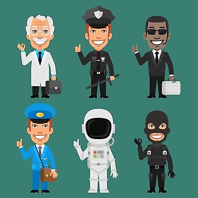 EPS 해외이미지 캐릭터 디자인 산업 일러스트 비즈니스 미술 경비 사람 그래픽 세트 우주비행사 업무 플랫 경찰 만화 수집 우체부 가득함 과학자 오브젝트 보안 클립 경호원 마스코트 캐리커처 테러리스트 해외202004 해외일러스트 일러캐릭터 직업 과학 문화예술 안전 우주 작업 보호 범죄인 그림 테러 학자 파일형식 벡터 이미지허브