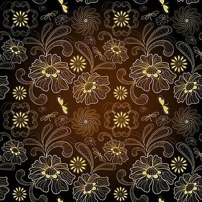 EPS 해외이미지 꽃 실루엣 나비 백그라운드 잎 꽃무늬 패턴 일러스트 벽지 추상 장식 갈색 노란색 검은색 수확 소용돌이 직물 황금 우아함 어플리케이션 잠자리 혼합 두루마리 질감 복고 부드러움 구식 해외202004 해외일러스트 식물 컬러 곤충 컨셉 무늬 농업 촬영기법 회오리 감각 파일형식 벡터 이미지허브