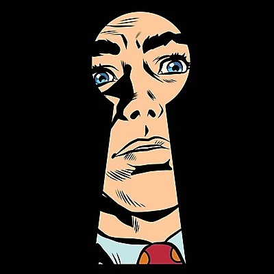 EPS 해외이미지 남자 얼굴 일러스트 무표정 한명 성인 복고 팝아트 열쇠구멍 카툰스타일 성인남자한명만 해외202004 해외일러스트 1 감정 표정 사람 신체부위 그림 남자한명만 성인남자만 파일형식 벡터 이미지허브