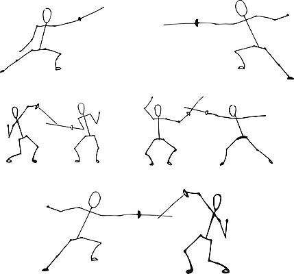 EPS 해외이미지 실루엣 포즈 컨셉 신체 일러스트 모션 바닥 사람 이벤트 컴퓨터 세트 숫자 검은색 막대기 수비 공격 균형 스케치 심볼 사인 그림 싸움 심플 펜싱 상대 적 해외202004 해외일러스트 문자 스포츠 컬러 촬영기법 미술 전자제품 파일형식 벡터 이미지허브