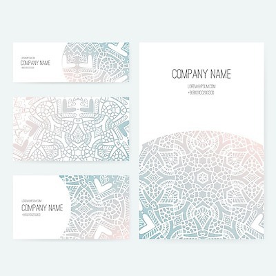 EPS 해외이미지 템플릿 디자인 배너 백그라운드 컨셉 꽃무늬 일러스트 비즈니스 명함 장식 세트 공백 화려 그림 레이아웃 복고 엘리먼트 해외202004 해외일러스트 꽃 무늬 파일형식 벡터 이미지허브