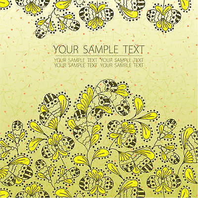 EPS 해외이미지 꽃 선 백그라운드 꽃무늬 일러스트 텍스트 프레임 사람없음 엘리먼트 해외202004 해외일러스트 식물 무늬 파일형식 벡터 이미지허브