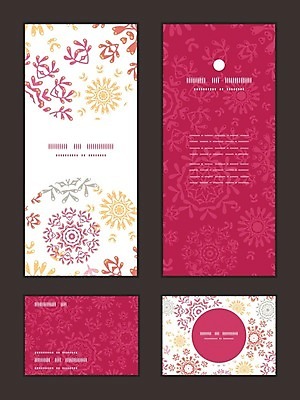 EPS 해외이미지 디자인 배너 꽃 분홍색 꽃무늬 패턴 일러스트 프레임 사람없음 세트 노란색 해외202004 해외일러스트 식물 컬러 무늬 파일형식 벡터 이미지허브