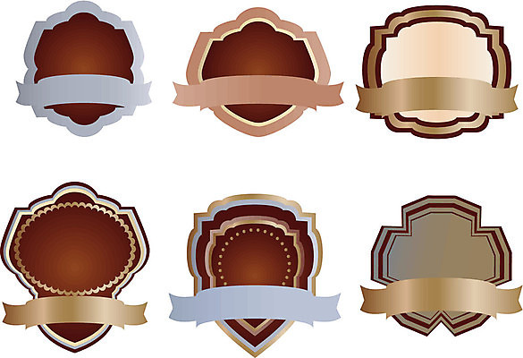 EPS 해외이미지 디자인 리본 스티커 패턴 일러스트 포장 프레임 그래픽 꼬리표 라벨 수집 사인 그림 해외202004 해외일러스트 무늬 파일형식 벡터 이미지허브