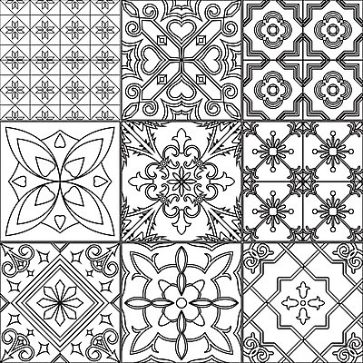 EPS 해외이미지 전통 디자인 문화 선 백그라운드 십자가 패턴 일러스트 휴식 미술 동양인 성인 취미 그래픽 책 세트 연필 검은색 페인트 흰색 도자기 인쇄 포르투갈 타일 그림 눈금 정사각형 윤곽 모자이크 페이지 테라피 대각선 리스본 스페인어 아라베스크 엘리먼트 튀니지 포장소품 해외202004 해외일러스트 도형 유럽 컬러 컨셉 무늬 포장 아프리카 문화예술 학용품 사람 인종 필기구 뷰티 오브젝트 포장재료 파일형식 벡터 이미지허브