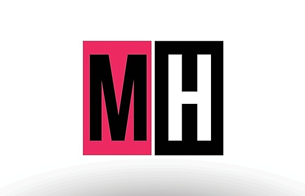 EPS 해외이미지 모양 템플릿 디자인 분홍색 백그라운드 일러스트 회사 비즈니스 숫자 검은색 흰색 심볼 신분 M H 엘리먼트 활자 해외202004 해외일러스트 문자 알파벳 컬러 활자판 파일형식 벡터 이미지허브