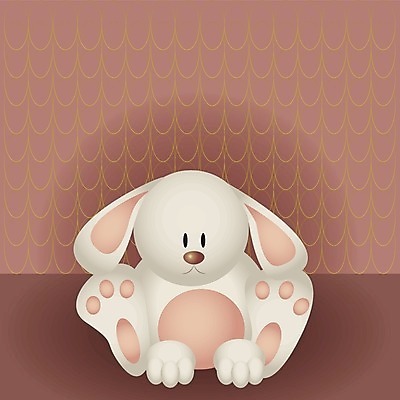EPS 해외이미지 동물 백그라운드 일러스트 반려동물 장난감 흰색 아기 토끼 부드러움 해외202004 해외일러스트 컬러 포유류 사람 감각 파일형식 벡터 이미지허브