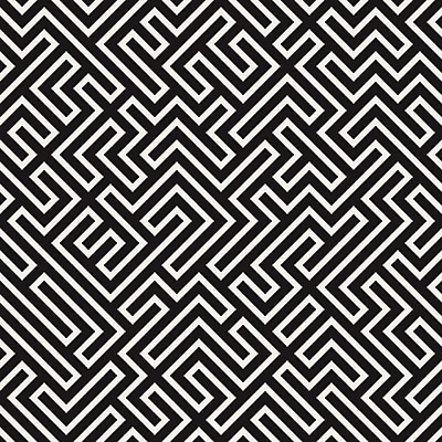 EPS 해외이미지 모양 디자인 선 백그라운드 컨셉 패턴 일러스트 벽지 추상 흑백 미술 그래픽 장식 유행 검은색 손상 흰색 직물 퍼즐 인쇄 타일 질감 정사각형 미로 대각선 루트 복잡 포장소품 스타일 해외202004 해외일러스트 도형 컬러 무늬 포장 문화예술 촬영기법 오브젝트 포장재료 파일형식 벡터 이미지허브