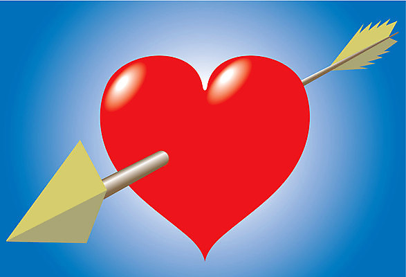 EPS 해외이미지 모양 일러스트 화살 발렌타인데이 선물 사랑 미술 사람 빨간색 빛 하트 목표 심볼 사인 싱글 심플 슛 해외202004 해외일러스트 감정 컬러 컨셉 데이이벤트 문화예술 파일형식 벡터 이미지허브