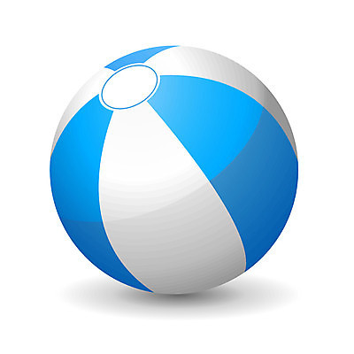 EPS 해외이미지 일러스트 공 놀이 휴가 여름 파란색 장난감 게임 흰색 풍선 해외202004 해외일러스트 계절 컬러 파일형식 벡터 이미지허브