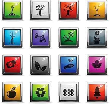 EPS 해외이미지 나무 식물 꽃 단풍 잎 일러스트 버튼 씨앗 울타리 야자수 새싹 가을 냄비 사과 심볼 물주기 정사각형 전나무 가터벨트 묘목 해외202004 해외일러스트 도형 계절 과일 모션 담장 벨트 솥 파일형식 벡터 이미지허브
