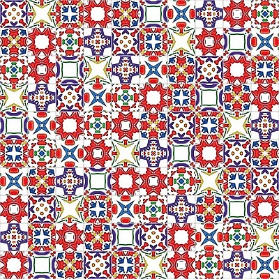 EPS 해외이미지 전통 디자인 패턴 일러스트 벽지 추상 장식 빨간색 초록색 파란색 노란색 보라색 흰색 포르투갈 타일 묘사 정사각형 모자이크 스페인어 아라베스크 엘리먼트 튀니지 해외202004 해외일러스트 도형 유럽 컬러 무늬 아프리카 파일형식 벡터 이미지허브