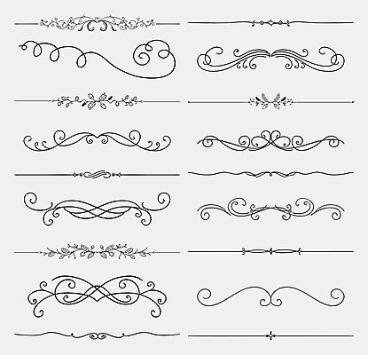 EPS 해외이미지 클립아트 선 곡선 일러스트 사람없음 화려 고급 그림 디바이더 스타일 해외202004 해외일러스트 컨셉 파일형식 벡터 이미지허브