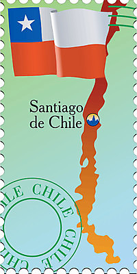 EPS 해외이미지 디자인 배너 종이 지도 인터넷 일러스트 추상 미술 사무실 깃발 메시지 편지 칠레 우표 산티아고 해외202004 해외일러스트 무늬 비즈니스 문화예술 남아메리카 파일형식 벡터 이미지허브