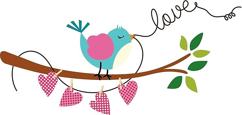 EPS 해외이미지 클립아트 나무 행복 일러스트 자연 조류 발렌타인데이 사랑 그래픽 우정 나뭇가지 축하 만화 고립 해외202004 해외일러스트 식물 동물 감정 컨셉 데이이벤트 친구 생태계 파일형식 벡터 이미지허브