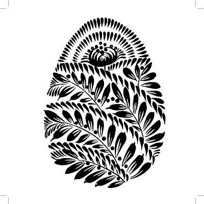 EPS 해외이미지 디자인 꽃 백그라운드 잎 일러스트 부활절 미술 사람없음 검은색 부활절계란 해외202004 해외일러스트 식물 기념일 컬러 문화예술 계란 파일형식 벡터 이미지허브