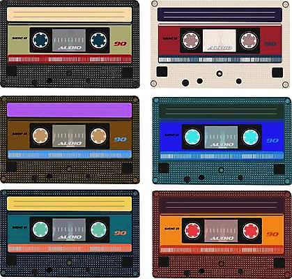EPS 해외이미지 음악 스티커 일러스트 통신 놀이 빨간색 초록색 파란색 전자제품 노란색 검은색 자료 소리 공백 장비 카세트테이프 혼합 플라스틱 오브젝트 그림 복고 오디오 테이프 스테레오 멀티미디어 얼레 80대 구식 녹음기 뮤지컬 옛날 플레이어 현실 해외202004 해외일러스트 노년 컬러 재질 문화예술 문구용품 파일형식 벡터 녹음_기록 이미지허브