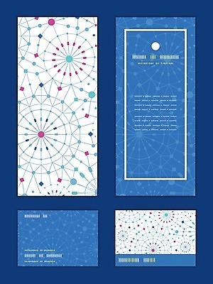 EPS 해외이미지 배너 패턴 일러스트 프레임 사람없음 파란색 세트 화려 라인아트 해외202004 해외일러스트 선 컬러 컨셉 무늬 파일형식 벡터 이미지허브