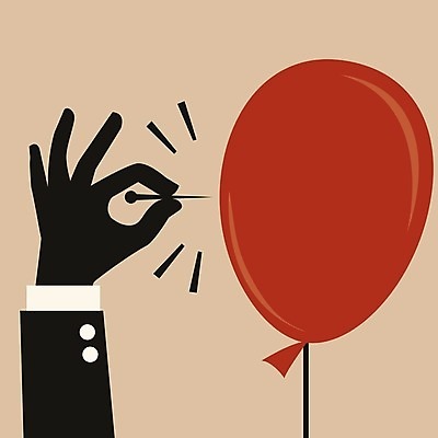 EPS 해외이미지 손 컨셉 일러스트 비즈니스 놀람 거품 위험 고장 손목 복고 날카로움 충격 풍선 찌르기 파열 격파 위기 취급주의 팝 해외202004 해외일러스트 감정 모션 표정 경고 신체부위 파일형식 벡터 이미지허브