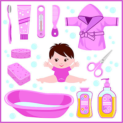 EPS 해외이미지 디자인 어린이 분홍색 일러스트 수영장 쟁반 사람 그래픽 물 세트 거품 머리빗 목욕가운 빨래 칫솔 온도계 만화 자르기 비누 치약 샴푸 스크랩북 위생관리 해외202004 해외일러스트 자연요소 컬러 가사 모션 관리 위생용품 미용용품 가운 파일형식 벡터 이미지허브