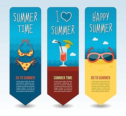 EPS 해외이미지 배너 세로배너 일러스트 사람없음 파란색 비키니 선글라스 하트 칵테일 배너세트 해외202004 해외일러스트 모양 수영복 안경 컬러 주류 세로 세트 파일형식 벡터 이미지허브
