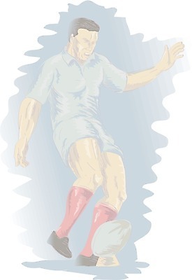 EPS 해외이미지 남자 스포츠 일러스트 공 럭비 킥 복고 고립 목판화 플레이어 해외202004 해외일러스트 모션 사람 구기 파일형식 벡터 이미지허브