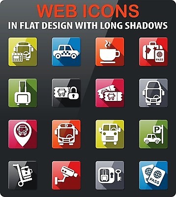 EPS 해외이미지 일러스트 버스 컵 여행가방 티켓 주차 심볼 택시 여권 수하물 충고 해외202004 해외일러스트 식기 육상교통 가방 승용차 자동차 대중교통 파일형식 벡터 이미지허브