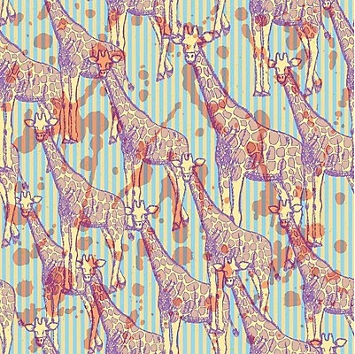 EPS 해외이미지 디자인 패턴 일러스트 잉크 사람없음 스케치 기린 해외202004 해외일러스트 무늬 포유류 미술 파일형식 벡터 이미지허브