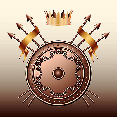 EPS 해외이미지 창 무기 백그라운드 일러스트 왕관 경고 경비 빛 힘 중세 황금 보호 위험 왕 군용 싸움 보안 청동 방패 화살촉 전사 그리스인 갑옷 휘장 귀족 로마인 리갈 왕국 웅장함 철강 검투사 해외202004 해외일러스트 서양인 직업 컨셉 모션 화살 군대 안전 인종 역사 보호장비 파일형식 벡터 이미지허브