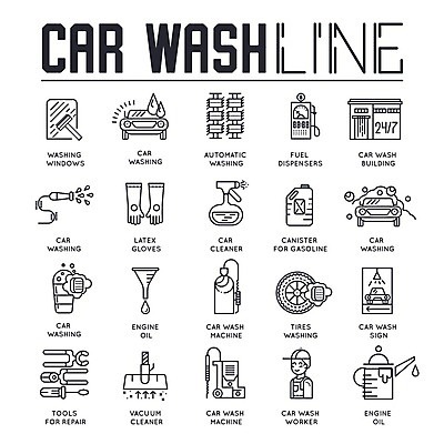 EPS 해외이미지 일러스트 비즈니스 자동차 사람모양 사람없음 픽토그램 기계 거품 장비 센터 휘발유 서비스 고무장갑 분무기 청소부 세차 세차장 차고 해외202004 해외일러스트 모양 직업 육상교통 장갑 석유 고무 파일형식 벡터 이미지허브