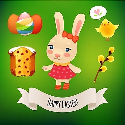 EPS 해외이미지 동물 캐릭터 여자 행복 감정 일러스트 휴가 디저트 부활절 병아리 미술 반려동물 세트 케이크 고양이 치킨 봄 기쁨 흰색 토끼 인사 낙서 버드나무 심볼 서명 해외202004 해외일러스트 일러캐릭터 나무 계절 기념일 음식 컬러 포유류 조류 문화예술 사람 예절 닭고기요리 파일형식 벡터 이미지허브