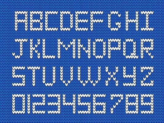 EPS 해외이미지 전통 디자인 알파벳 백그라운드 크리스마스 겨울 패턴 일러스트 텍스트 대문자 휴가 새해 따뜻함 창조 타이포그라피 장식 파란색 세트 직물 뜨개질 편지 심볼 사인 질감 파란배경 수공예 대본 핸드메이드 뜨개옷 레터링 해외202004 해외일러스트 문자 영어 옷 계절 기념일 컬러 무늬 취미 공예 파일형식 벡터 이미지허브