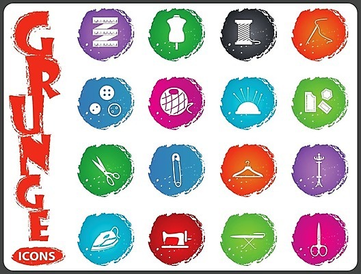 EPS 해외이미지 디자인 쿠션 일러스트 비즈니스 버튼 컴퓨터 세트 유행 검은색 기계 직물 실 마네킹 바느질 수집 철 심볼 사인 자수 재단 고립 골무 해외202004 해외일러스트 컬러 전자제품 파일형식 벡터 이미지허브