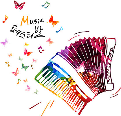 손글씨 문화 예술 악기 음악 음표 일러스트 캘리그라피 붓터치 문화예술 사람없음 컬러풀 건반 건반악기 아코디언 국내일러스트 AI파일 기호 컬러 파일형식 벡터