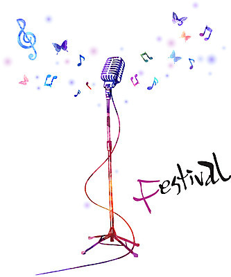 손글씨 영어 문화 예술 음표 일러스트 캘리그라피 붓터치 문화예술 사람없음 컬러풀 스탠드마이크 마이크 국내일러스트 AI파일 문자 기호 음악 컬러 음향기기 파일형식 벡터