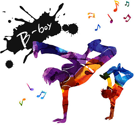 손글씨 남자 문화 예술 포즈 일러스트 캘리그라피 붓터치 문화예술 사람 두명 컬러풀 춤 비보이 남자만 국내일러스트 AI파일 컬러 파일형식 벡터