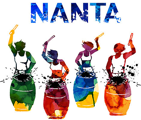 손글씨 영어 여자 남자 문화 예술 악기 일러스트 캘리그라피 붓터치 문화예술 사람 여러명 컬러풀 공연 북 북채 국내일러스트 AI파일 문자 음악 컬러 다수 타악기 이벤트 파일형식 벡터