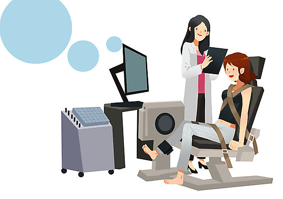 PSD 여자 일러스트 의료기기 병원 사람 두명 치료 건강관리 의사 서류판 재활 여자만 국내일러스트 의학 건강 관리 사무용품 의료진 파일형식