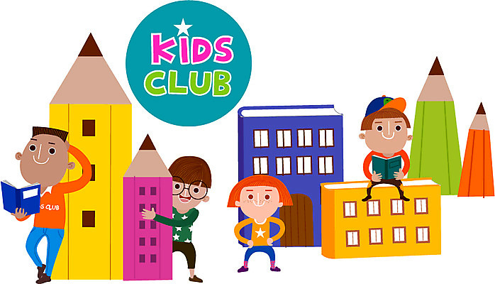 여자 어린이교육 교육 남자 어린이 일러스트 함께함 사람 여러명 책 연필 기쁨 즐거움 클럽 어린이만 국내일러스트 AI파일 감정 다수 컨셉 학용품 필기구 파일형식 벡터